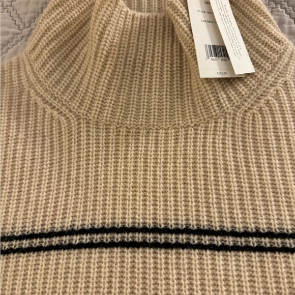 VINCE
Cashmere Striped Turtleneck Sweater - Picture 9 of 11